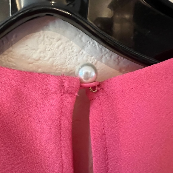 Kate Spade Crepe Cold Shoulder Dress - size S- coral pink - Picture 7 of 7